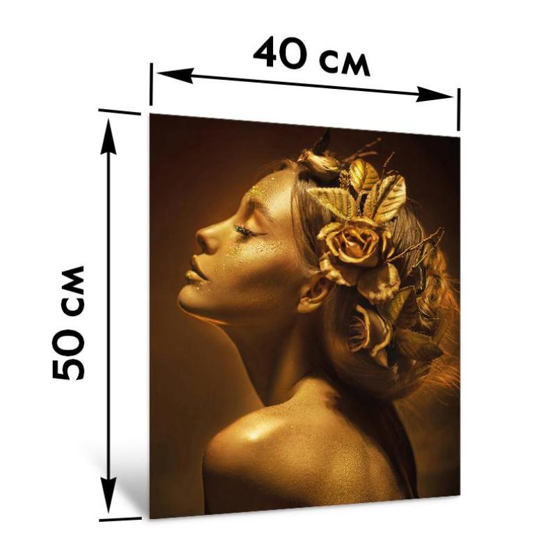 Картина на стекле Модель в золоте AG 40-219 40x50 см