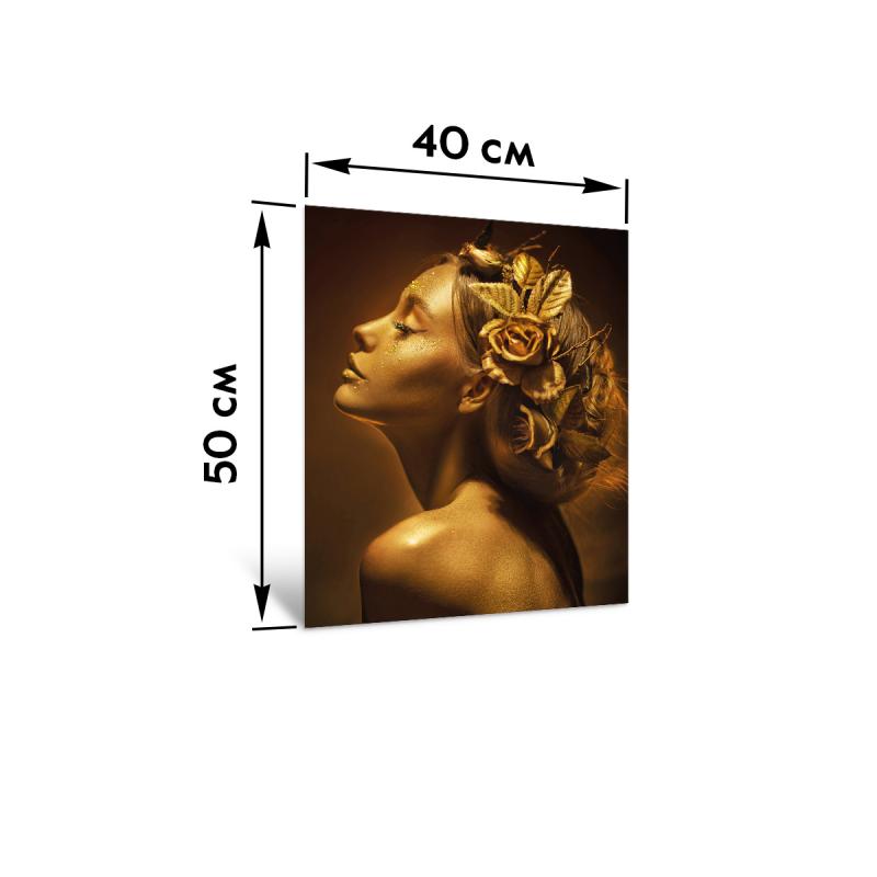 Картина на стекле Модель в золоте AG 40-219 40x50 см