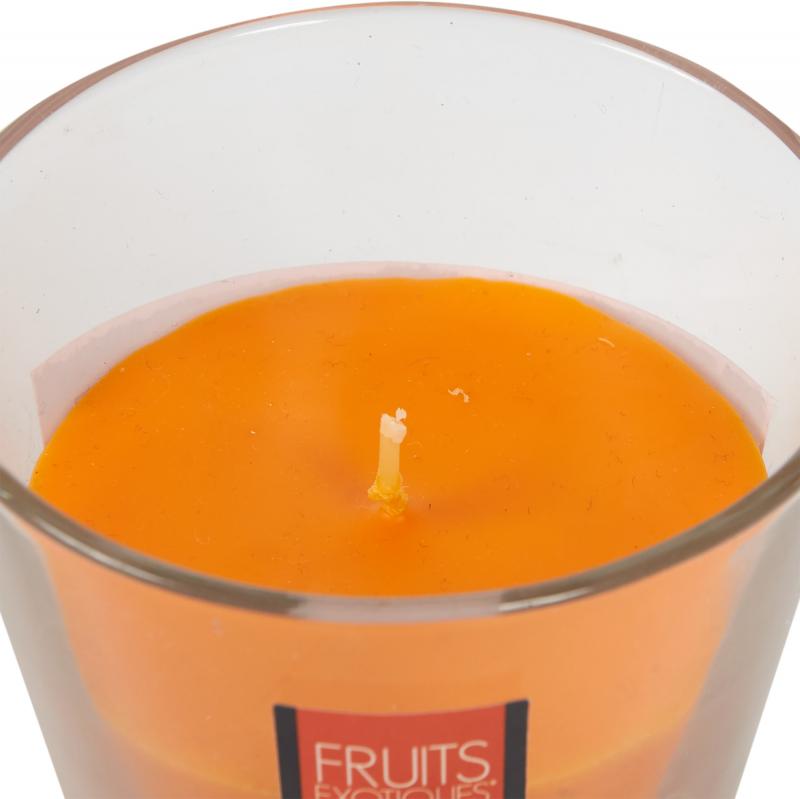 Свеча парафин в стакане экзотич фрукты