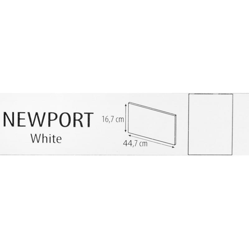 Дверь для ящика под духовку Delinia ID Ньюпорт белый 16.7х44.7 см МДФ цвет белый