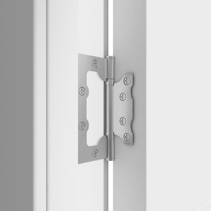 Дверь межкомнатная остекленная Эрика 70x200 см эмаль цвет белый
