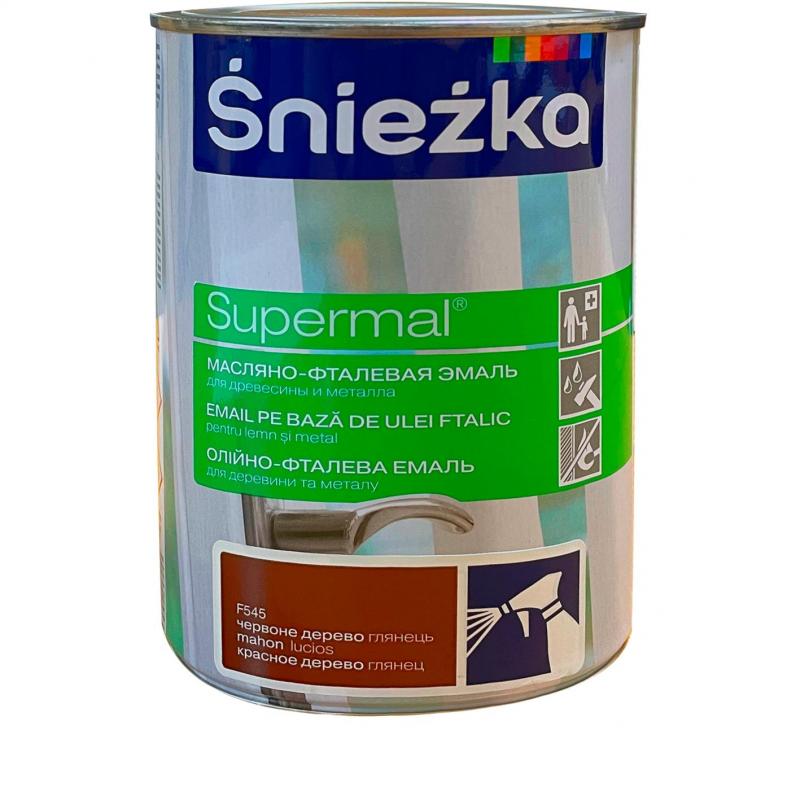 Эмаль Sniezka Supermal жылтыр түсі қызыл ағаш 0.8 л