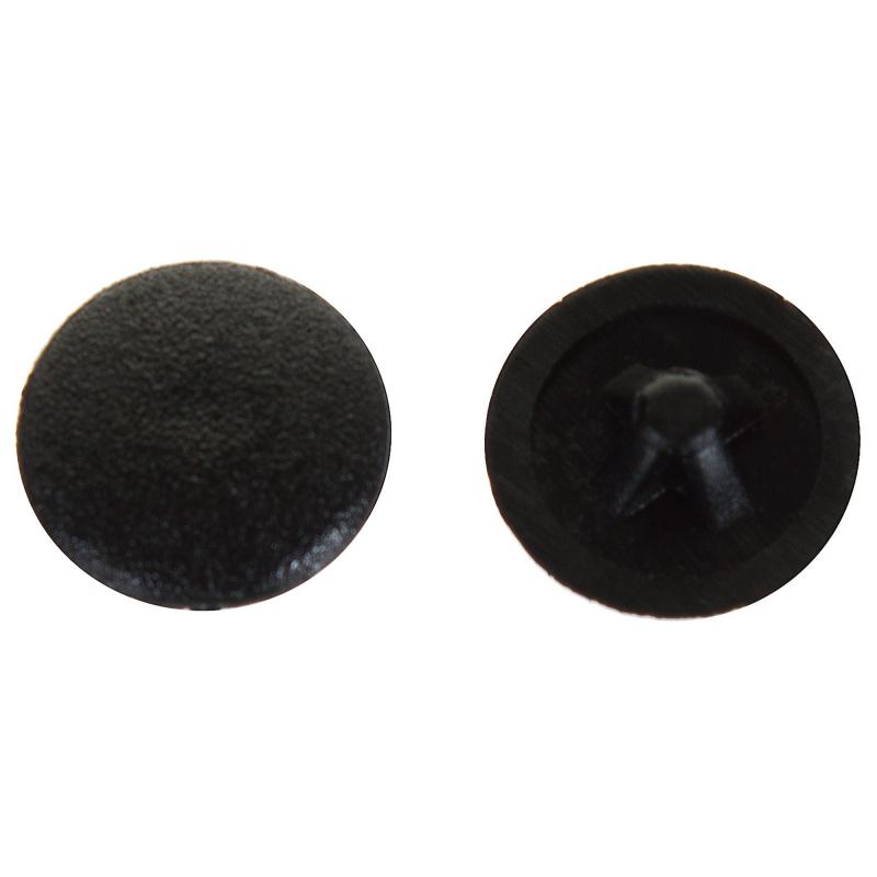 Заглушка на шуруп PZ 3 13 мм полиэтилен цвет чёрный, 50 шт.