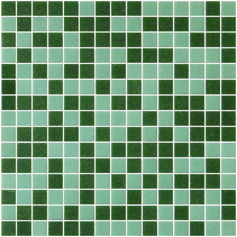 Мозаика стеклянная Artens 32.7х32.7 см цвет зелёный