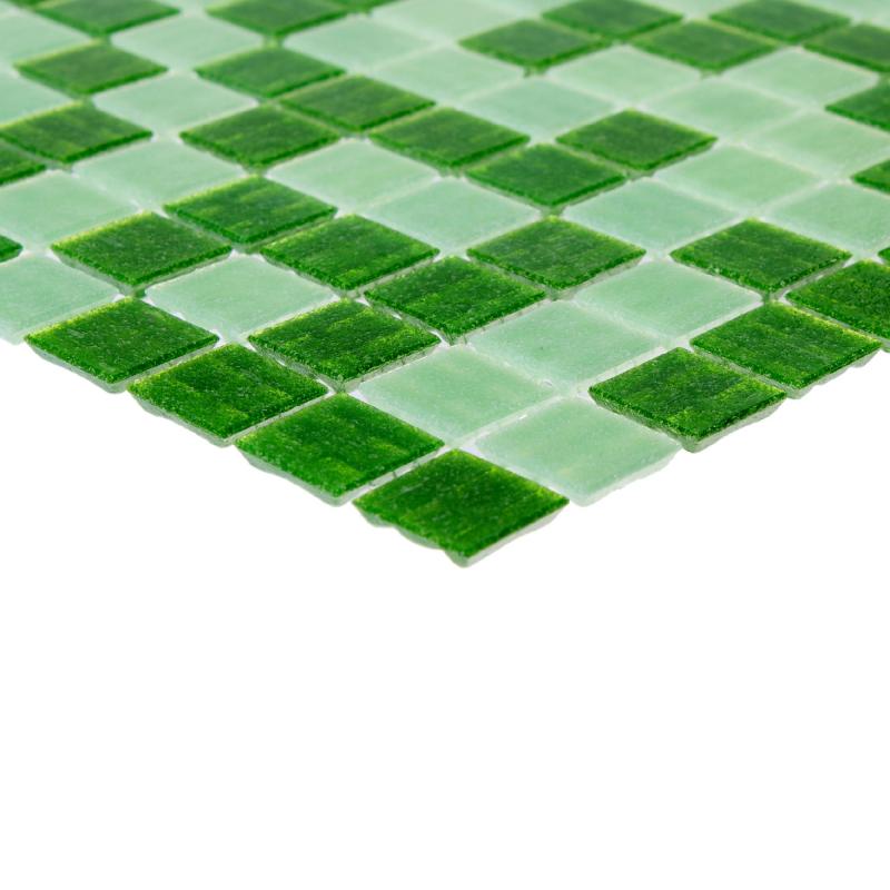 Мозаика стеклянная Artens 32.7х32.7 см цвет зелёный