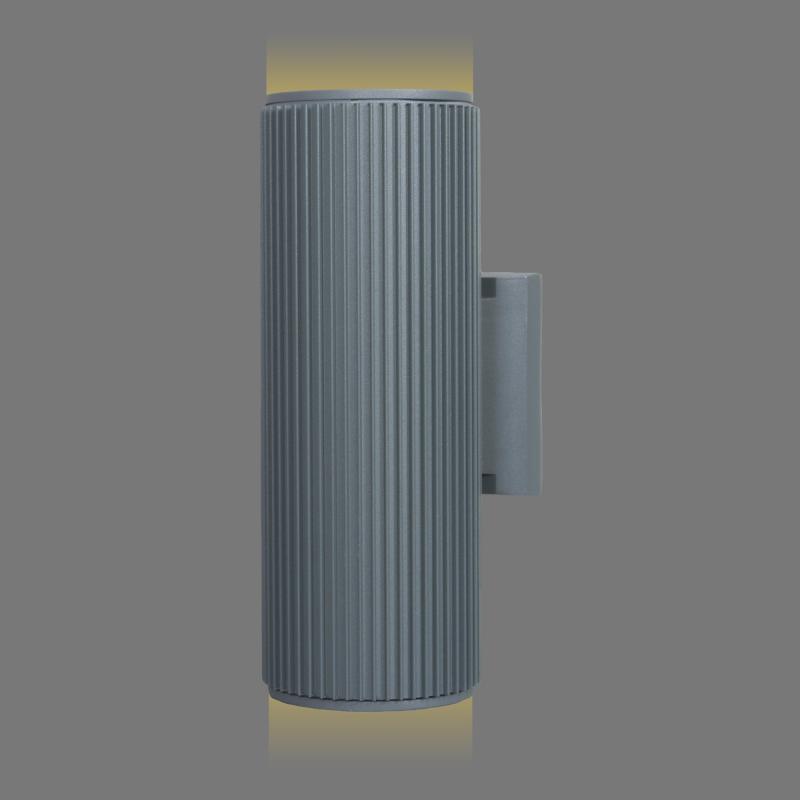 Настенный светильник уличный Elektrostandard "Techno" 1403, 2xE27x60 Вт, 26 см, цвет серый