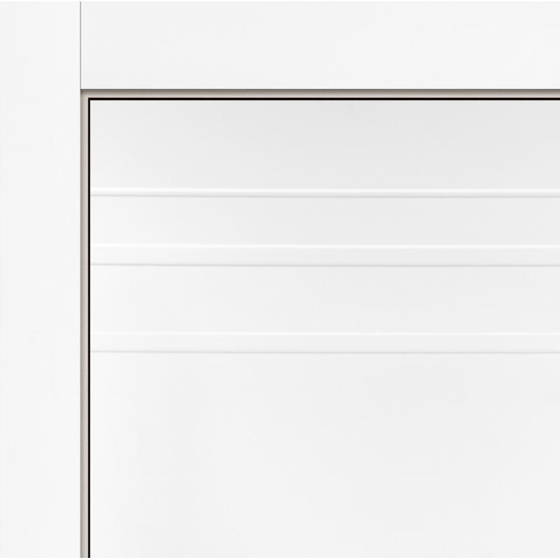 Дверь межкомнатная Рива глухая эмаль цвет белый 90x200 см (с замком)