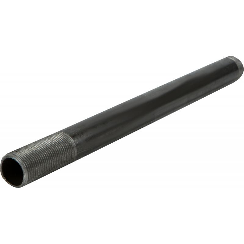 Сгон удлинённый d 20 мм L 0.3 м стальной цвет чёрный