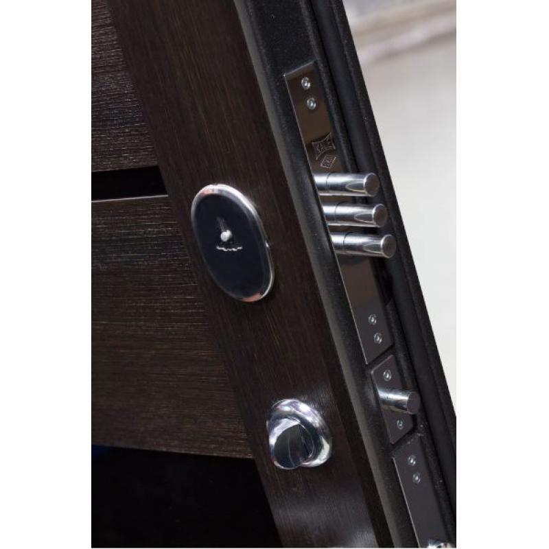 Дверь входная металлическая Гарда Муар, 960 мм, левая, цвет тёмный кипарис