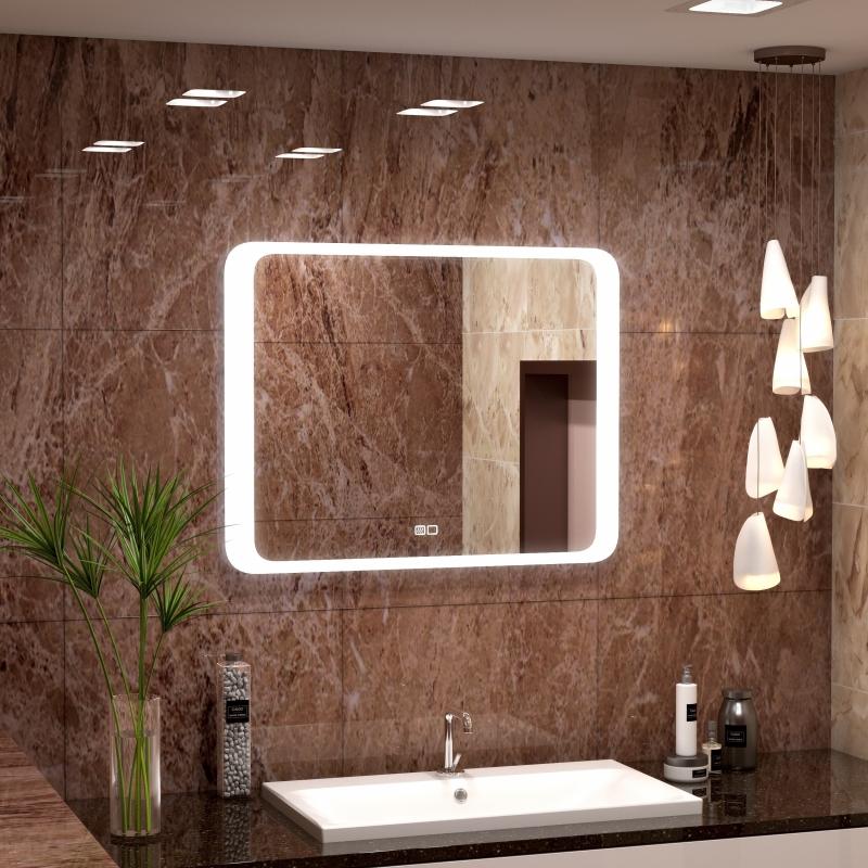 Зеркало Desire с LED подсветкой сенсорное с подогревом 90х70 см