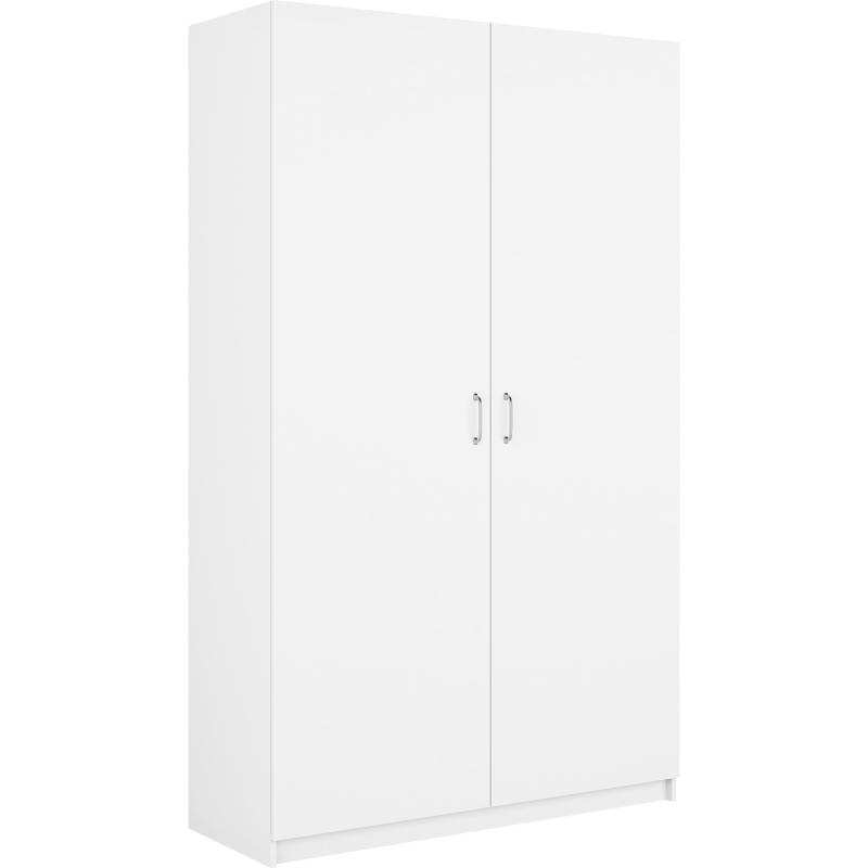 Шкаф распашной Турин с 2 дверями 120x212x45 см ЛДСП цвет белый