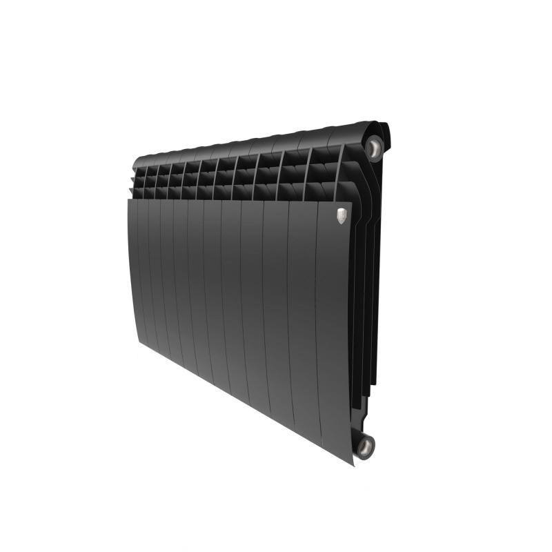 Радиатор Royal Thermo Biliner 500/87 биметалл 12 секций боковое подключение цвет черный
