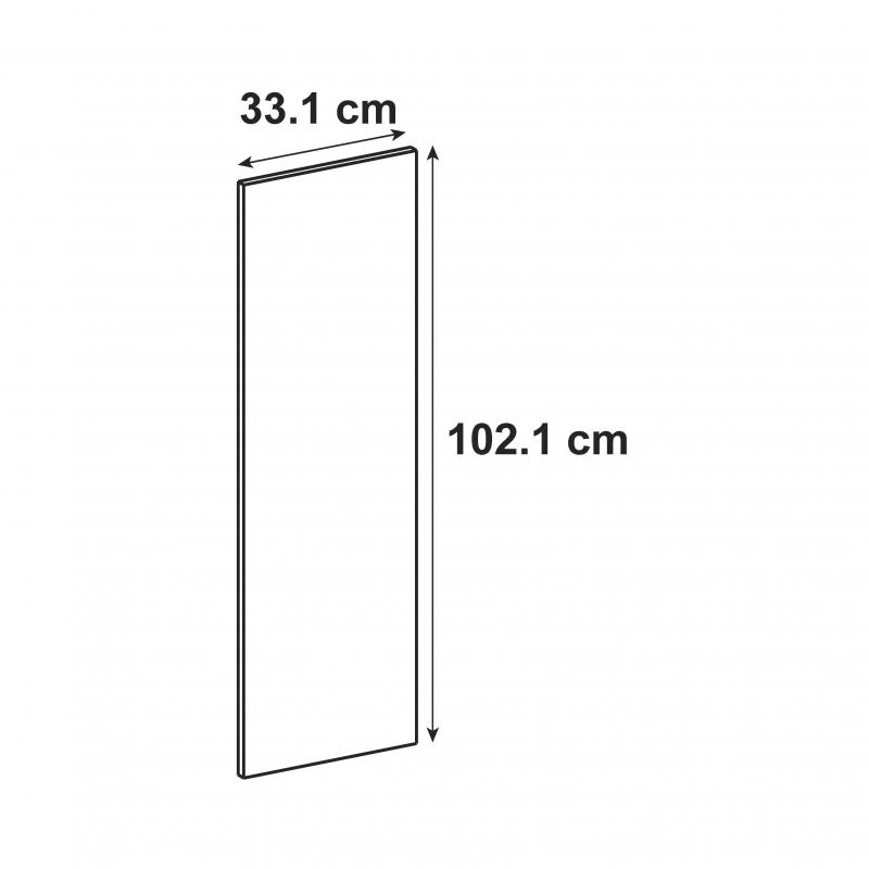 Дверь для шкафа Delinia ID Реш 33.1x102.1 см МДФ цвет синий