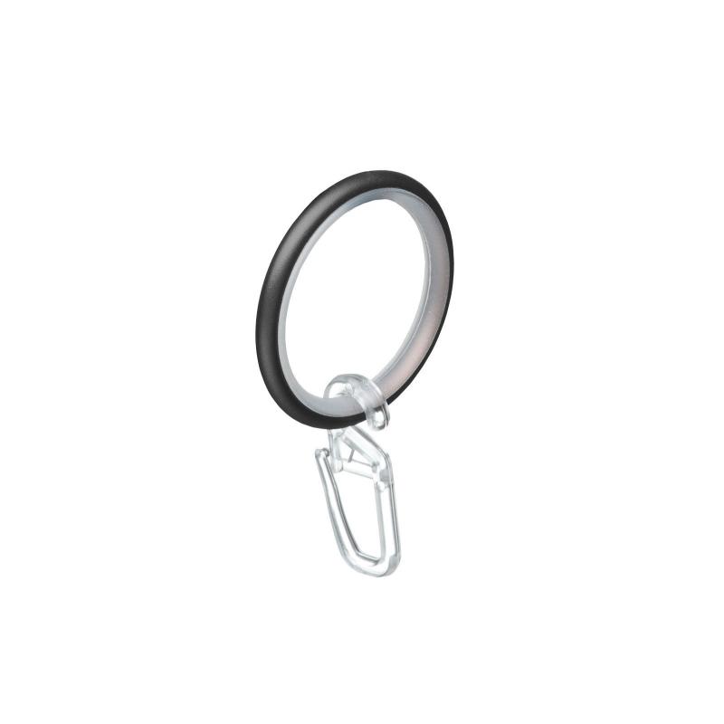 Кольцо с крючком металл цвет белый 28 см 10 шт.