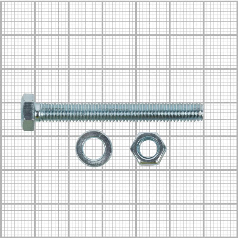 Болт с гайкой и шайбой M6x50 мм, 6 шт.