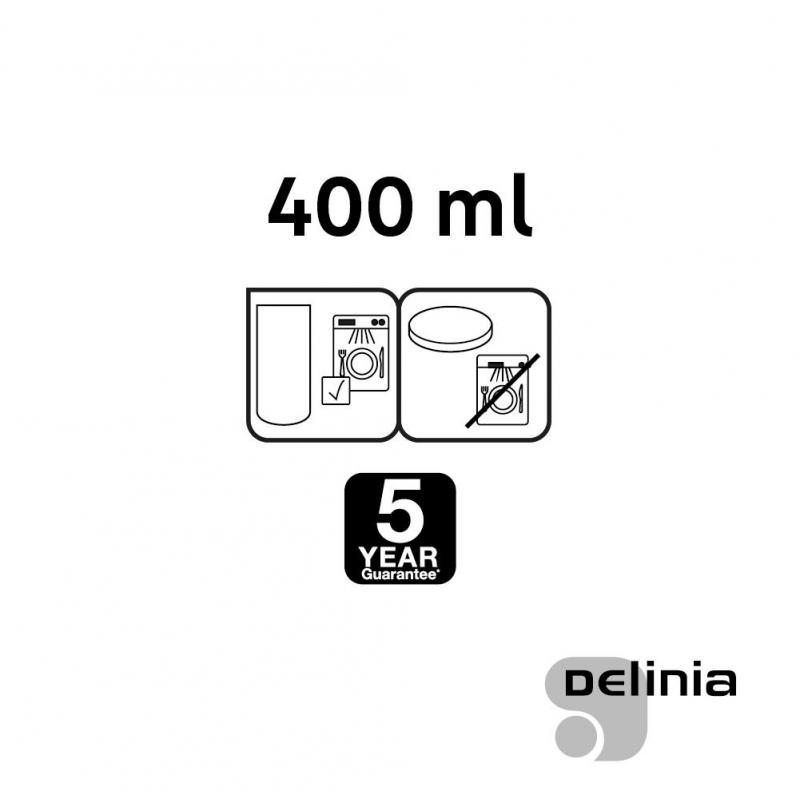Банка Delinia 0.4 л стекло/бамбук цвет прозрачный