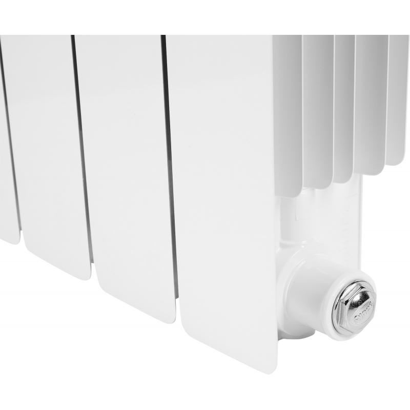 Радиатор Rifar Monolit 350/100 биметалл 4 секции нижнее левое подключение цвет белый