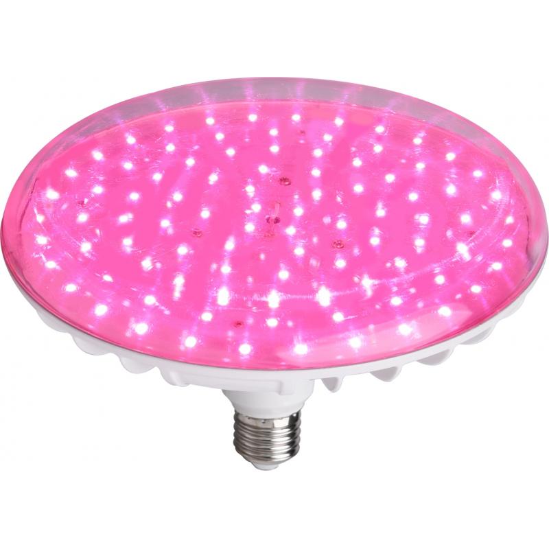 Фитолампа светодиодная для растений Ecotec E27 220-240 В 60 Вт 600 лм диск розовый свет