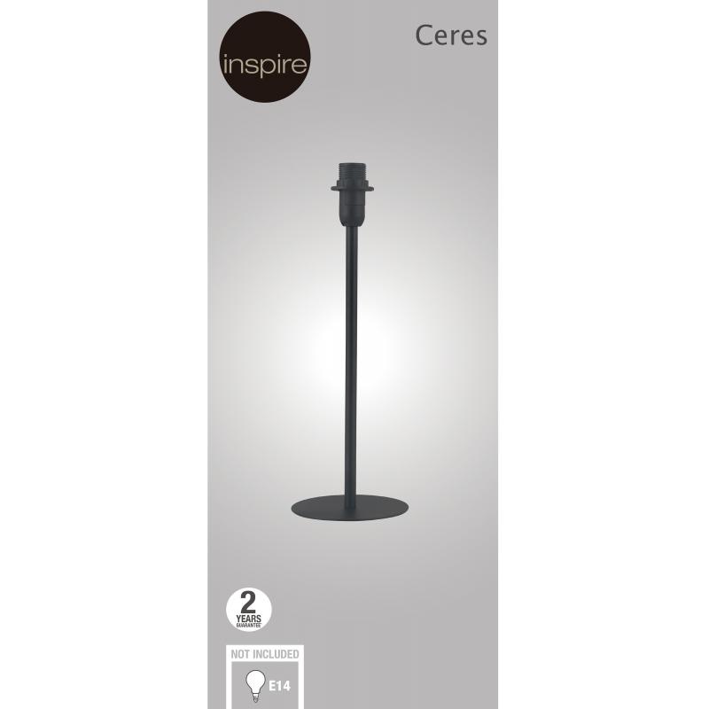 Негіз шамға арналғаны Inspire Ceres 1 шам E14, 130 см, түсі қара