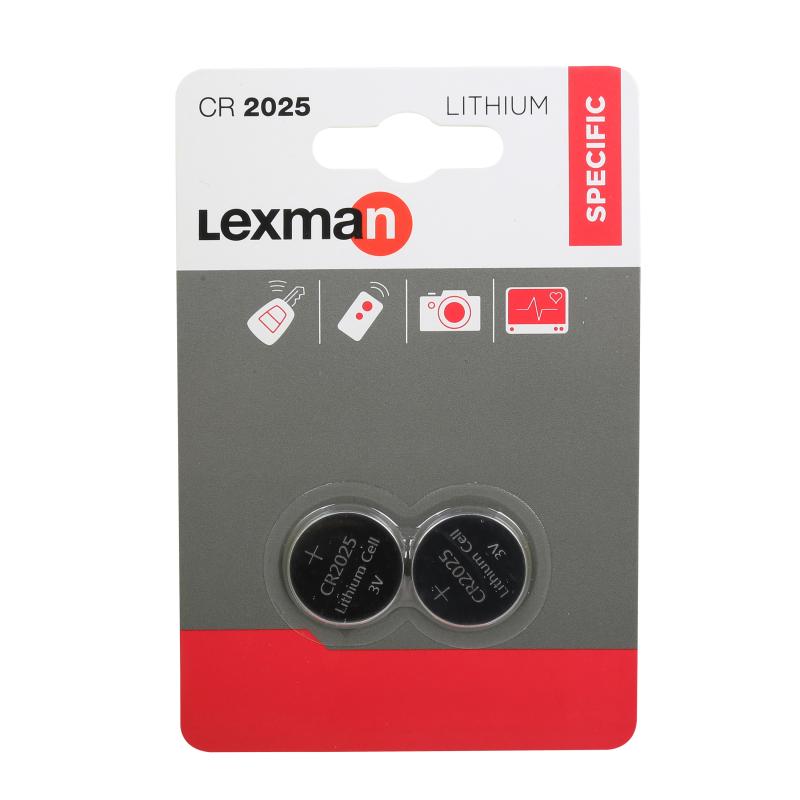 Литий батареясы  Lexman CR2025, 2 дана