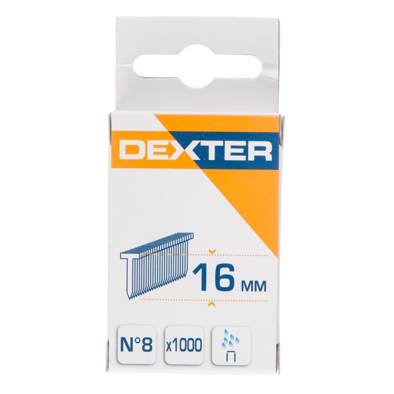 Гвозди для степлера Dexter 8 тип 16 мм 1000 шт.