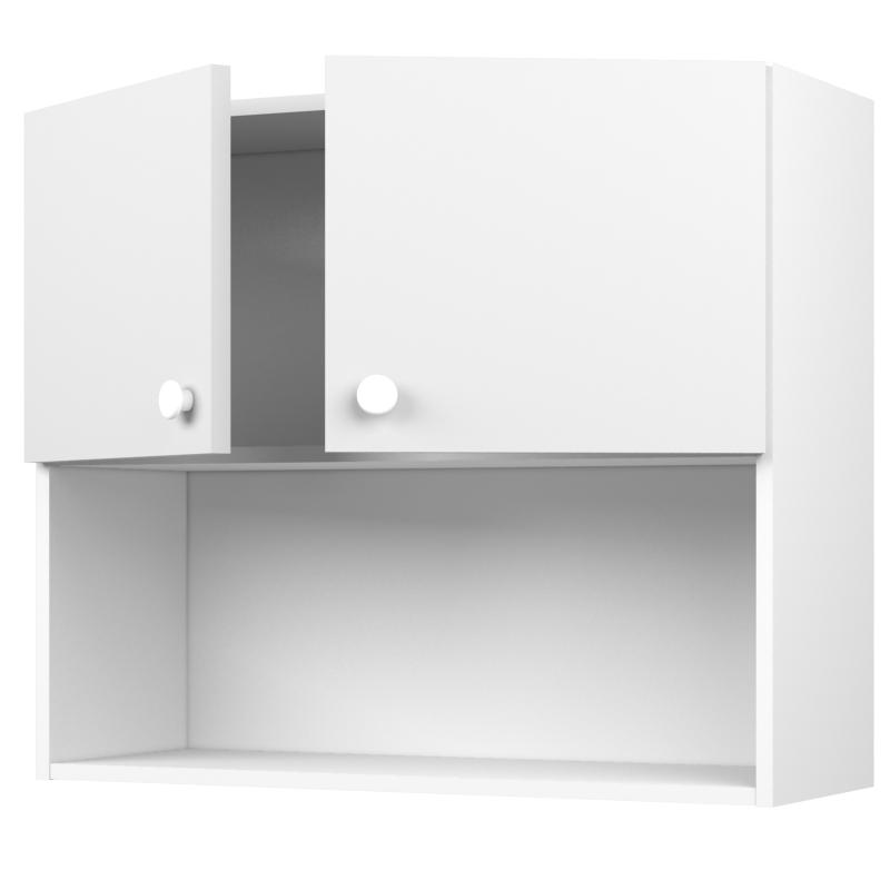 Шкаф навесной «Бьянка МО» с фасадом 60х80 см, ЛДСП, цвет белый