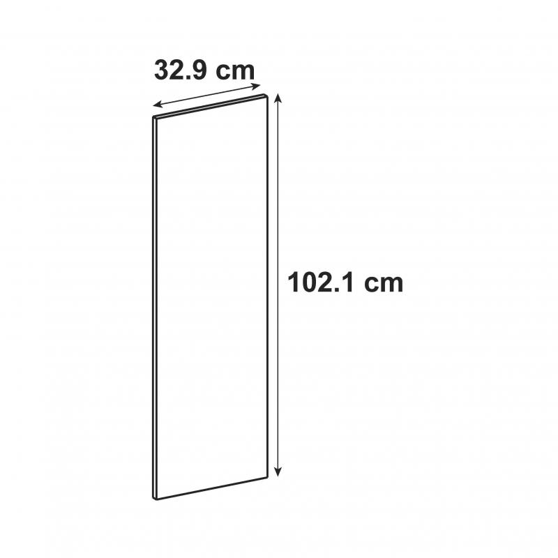 Дверь для шкафа Delinia ID София 32.9x102.1 см ЛДСП цвет белый