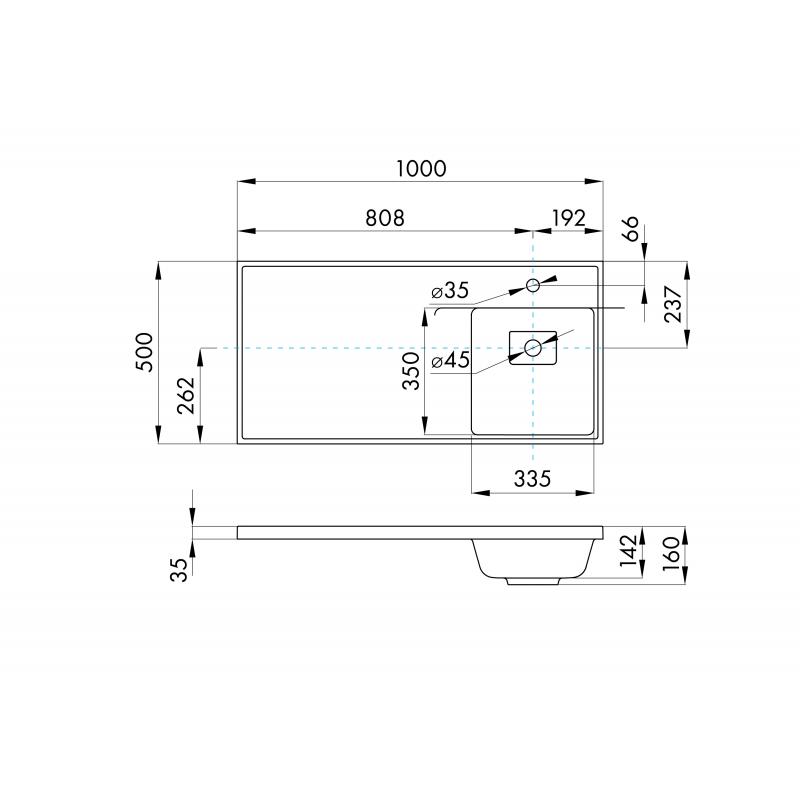 Шұңғылша Aquaton Лайн 1000 оң, графит