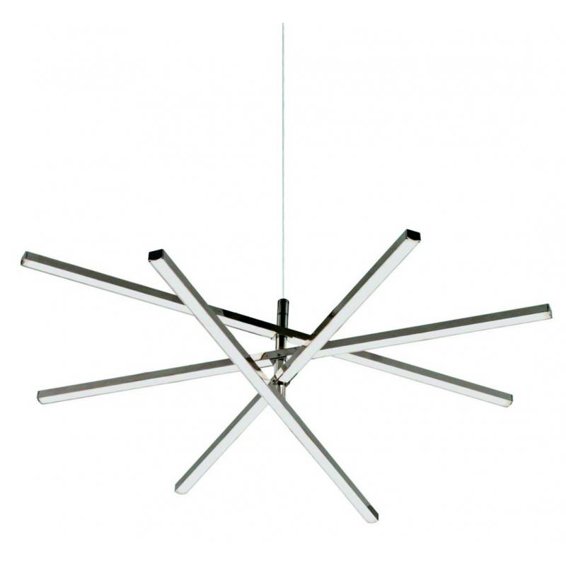 Светильник подвесной светодиодный Inspire Concord, 11 м², нейтральный белый свет, цвет хром