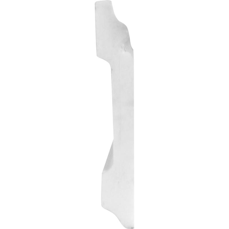 Плинтус напольный полистирол под покраску белый 8 см 2м