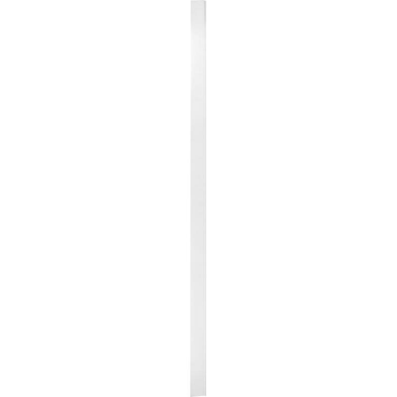 Плинтус напольный полистирол под покраску белый 8 см 2м