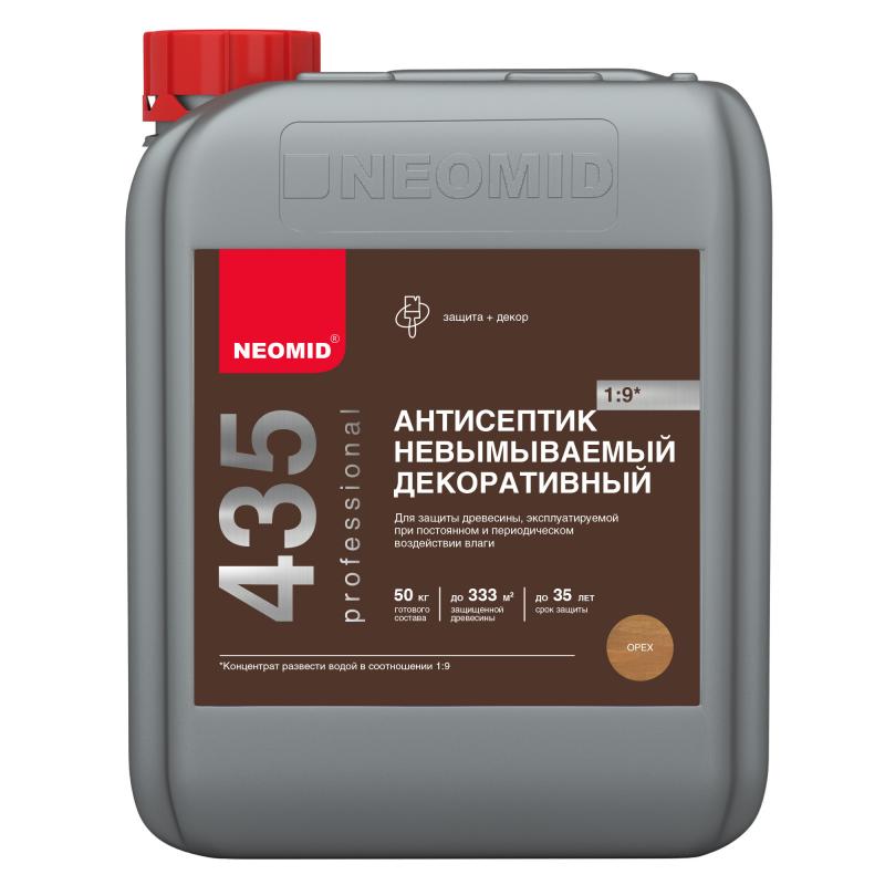 Антисептик Neomid HS невымываемый концентрат 1:9 5 кг, коричневый