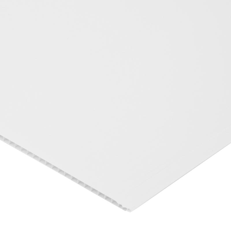 Стеновая панель ПВХ Белый глянец Artens 2700х375х5 мм 1.012 м²