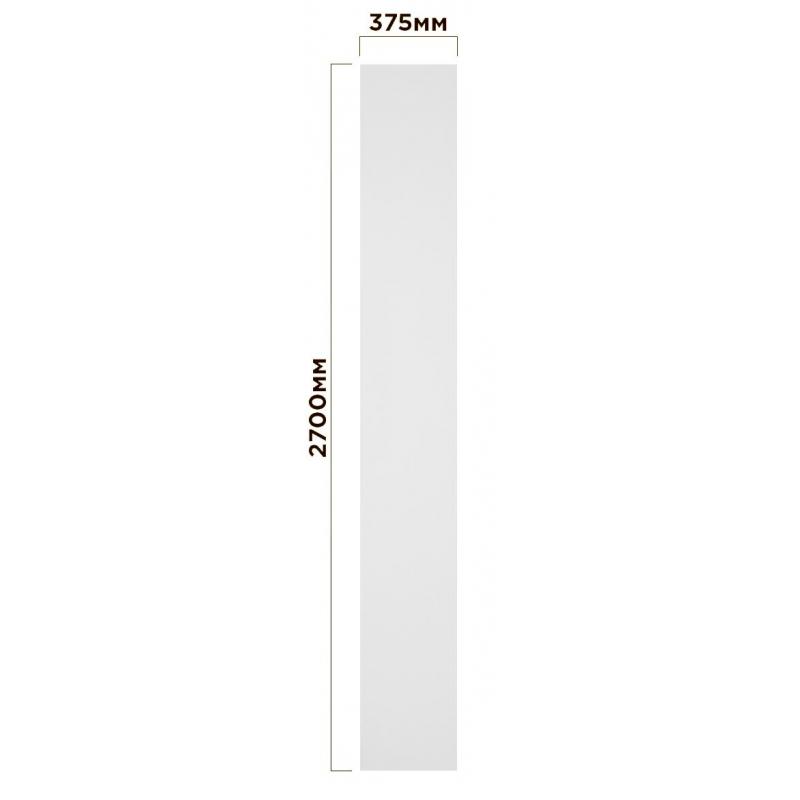 Стеновая панель ПВХ Белый глянец Artens 2700х375х5 мм 1.012 м²