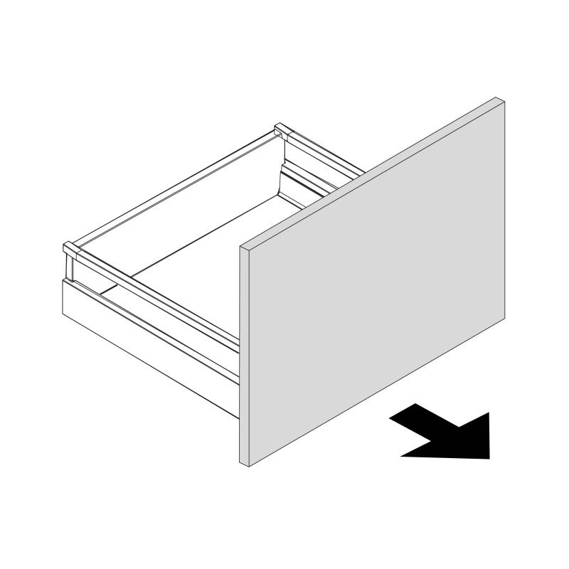 Есік жылжымалы тартпаға арналған Delinia ID Реш 80x25.6 см ҰДФ түсі көк