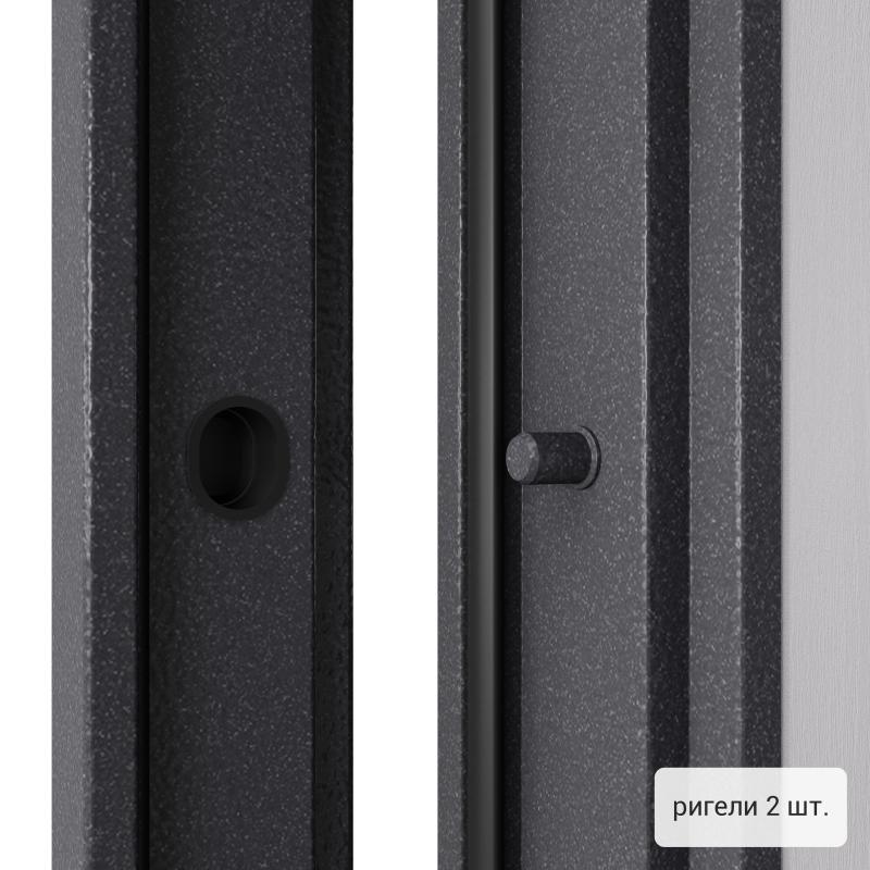 Кіреберіс есік металл Берн, 950 мм, оң, түсі скай ақ