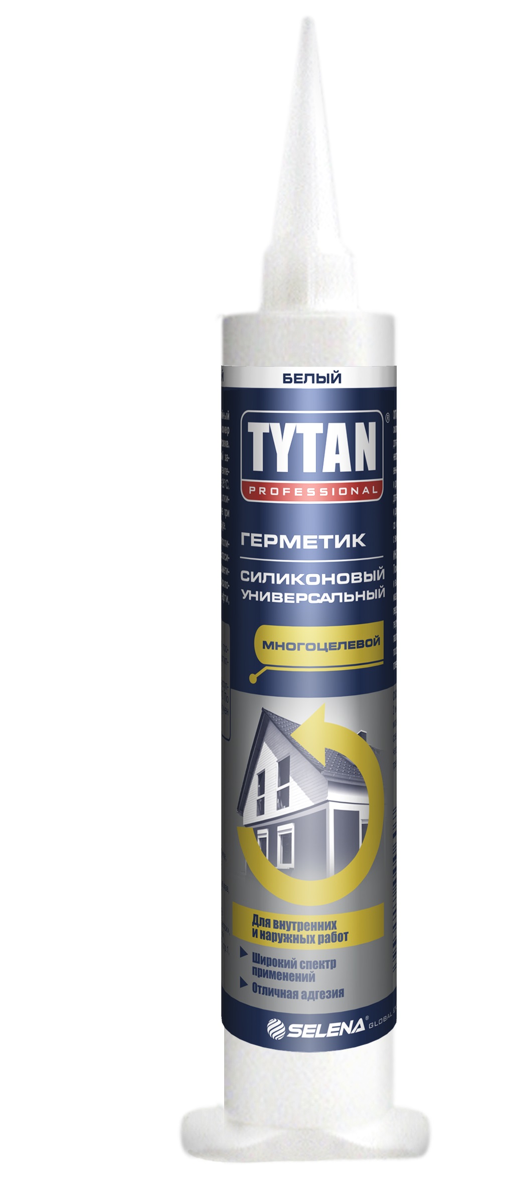 Герметик Tytan professional силиконовый универсальный цвет белый, 80 мл