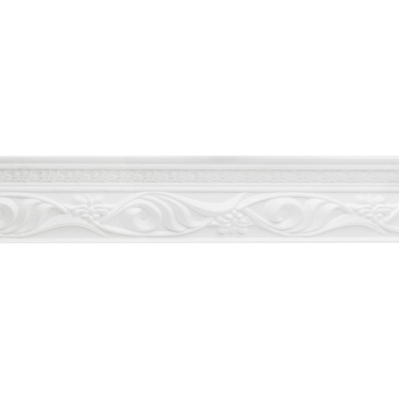Плинтус потолочный полистирол Format 09007 KD белый 61х70х2000 мм