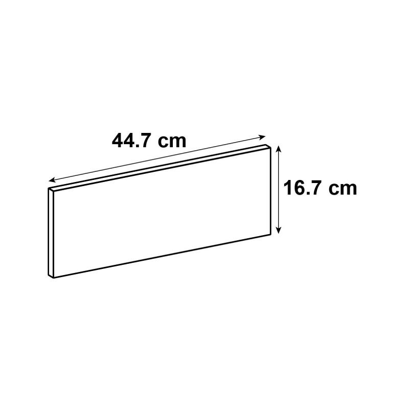 Дверь для ящика под духовку Берлин 16.7х44.7 см МДФ цвет серый