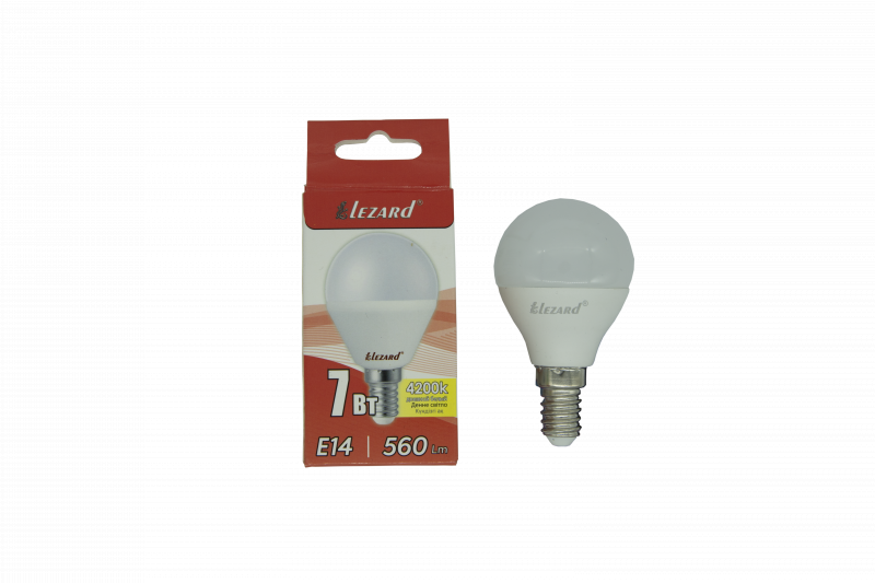 Лампа светодиодная Glob E14 220 В 7 Вт шар 550 лм, белый свет