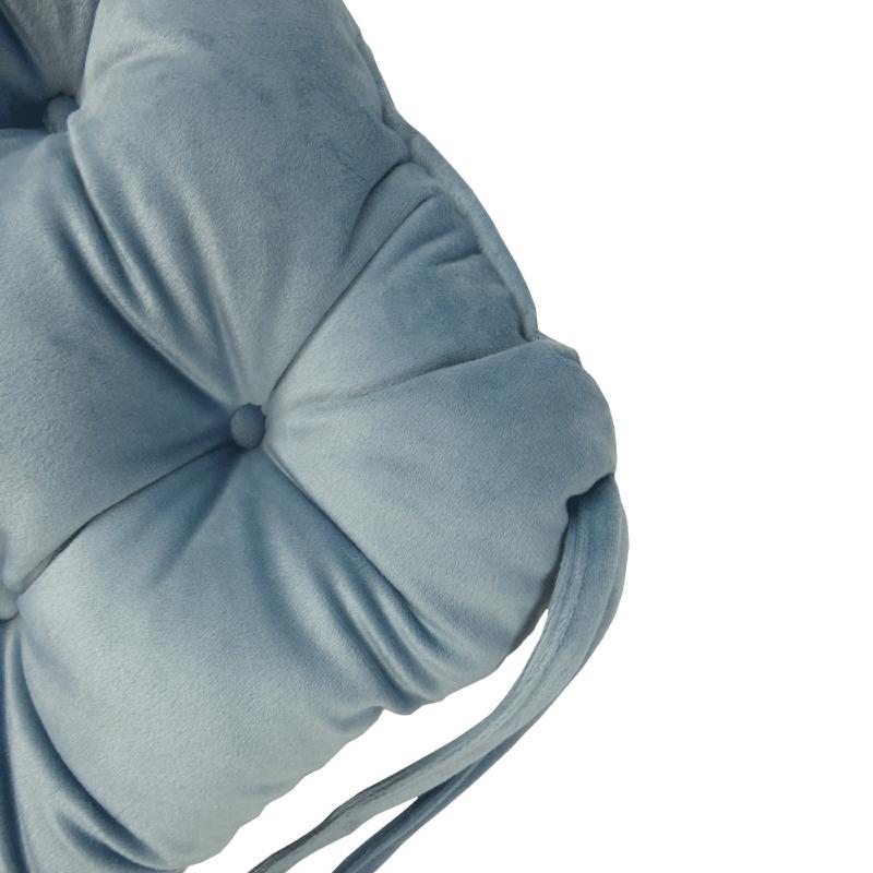 Подушка для стула Бархат 40x36 см цвет серо-голубой