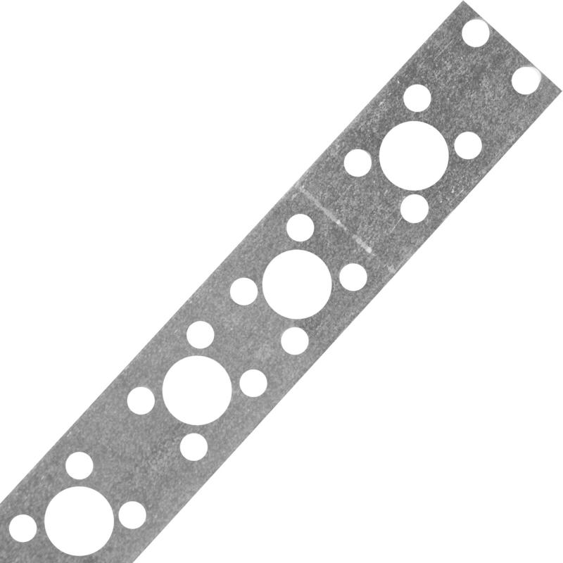 Перфорированная лента прямая LP 20x0.5 25 м оцинкованная сталь цвет серый