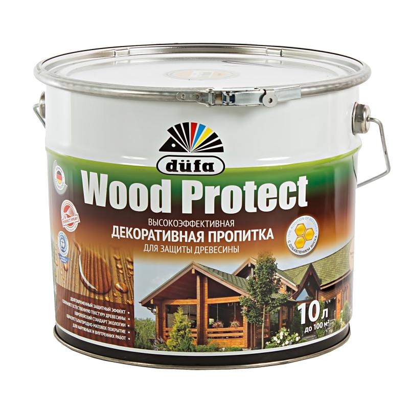 Антисептик Wood Protect прозрачный 10 л