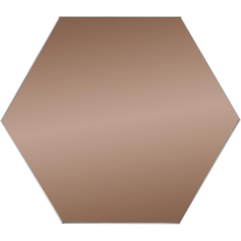 Айналы плитка Mirox 3G алты бұрышты 20x17.3 см түсі қола