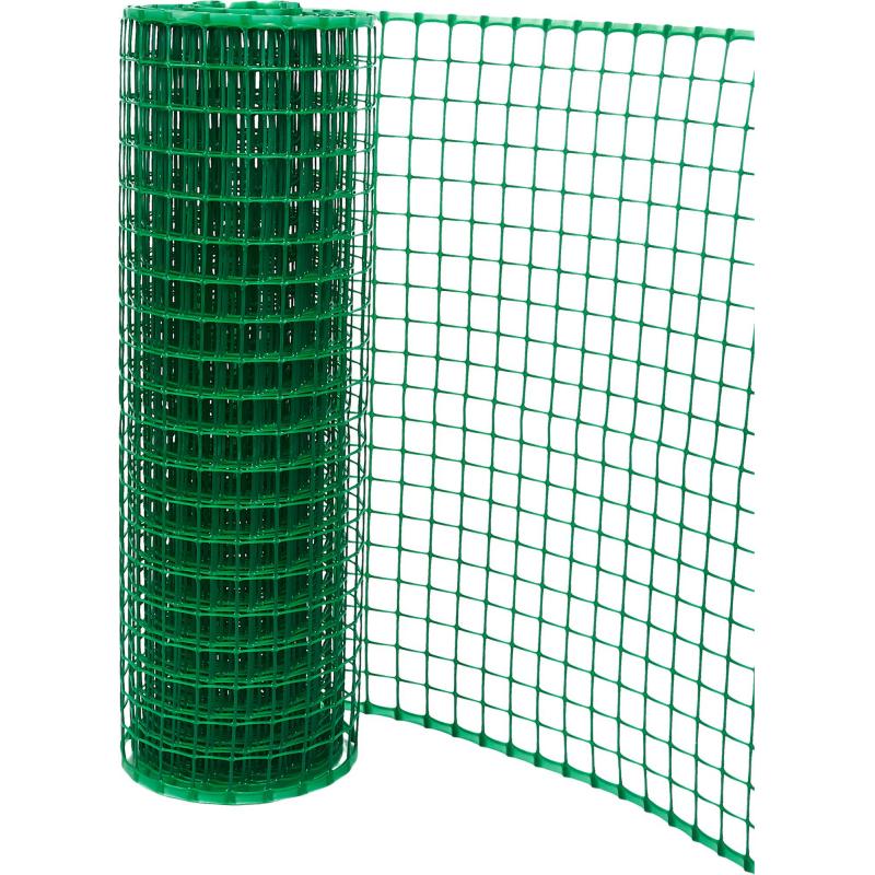Решетка садовая 50х500 см размер ячейки 24х24 мм, цвет зеленый