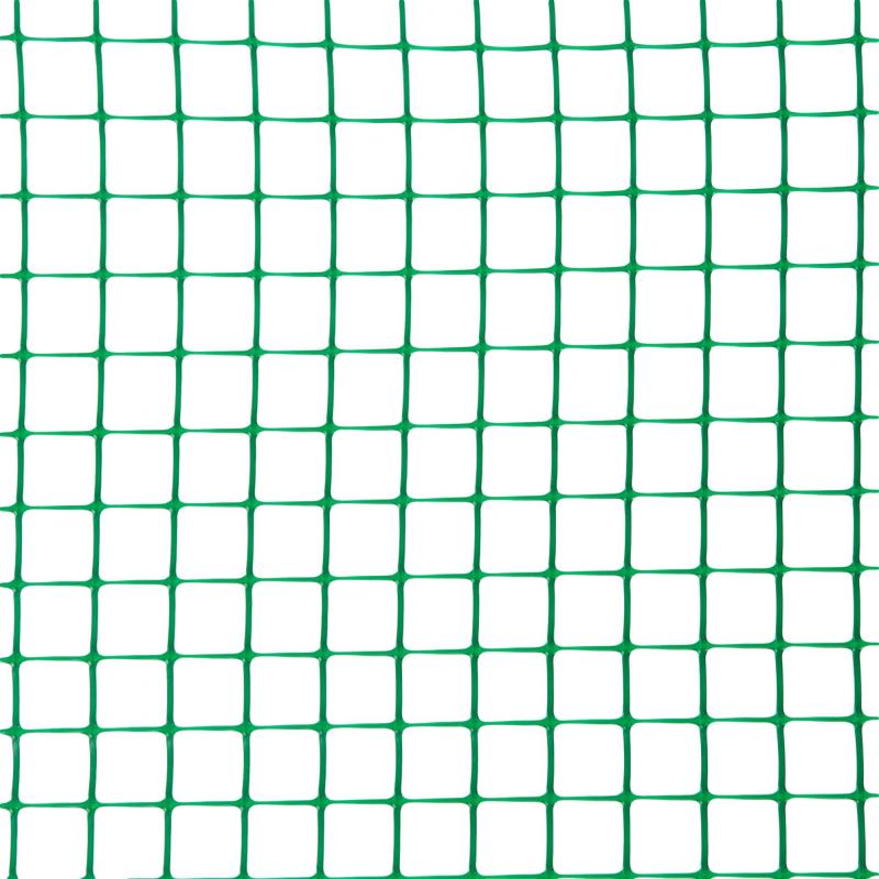 Решетка садовая 50х500 см размер ячейки 24х24 мм, цвет зеленый
