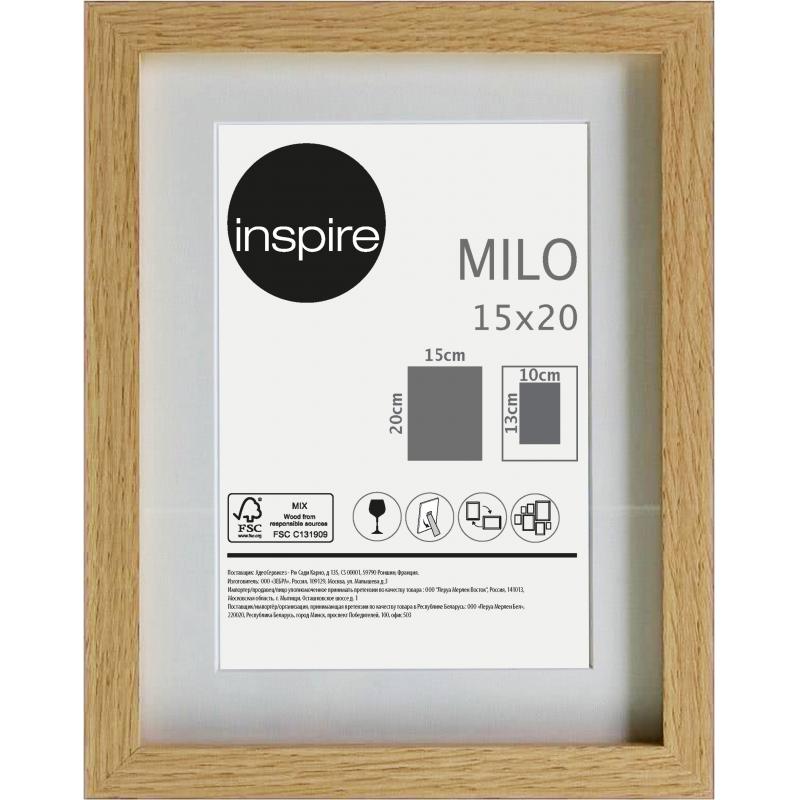 Рамка Inspire Milo, 15х20 см, түсі емен