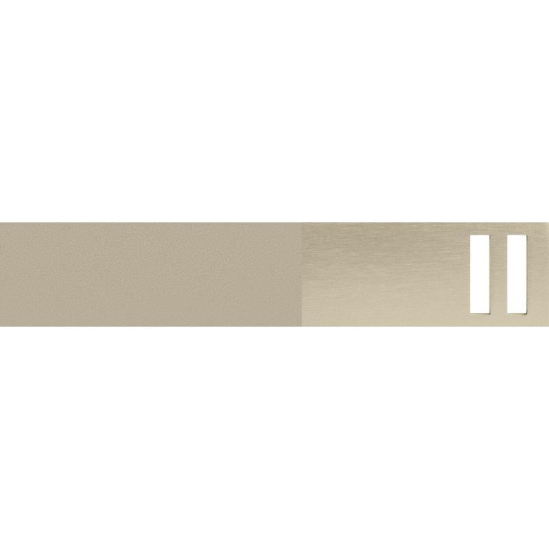 Наконечник Квадро Inspire металл цвет сатин 4 см 2 шт.