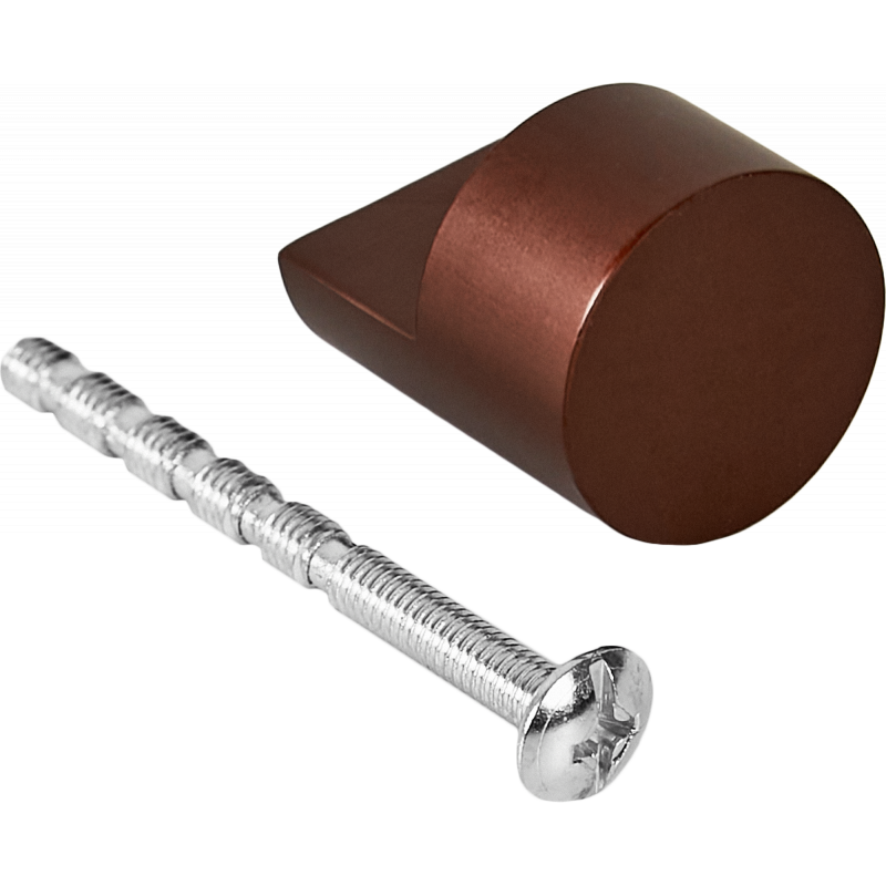Ручка-кнопка мебельная Inspire 21x25 мм, цвет коричнево-бронзовый