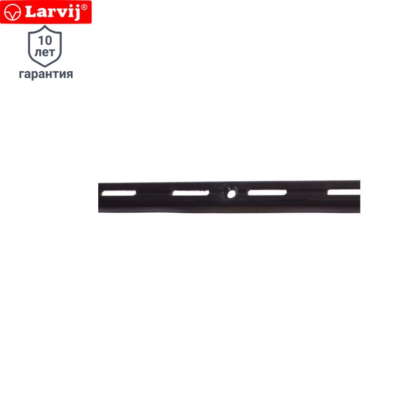 Направляющая однорядная Larvij 100 см 55 кг/20 см цвет чёрный